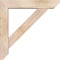 Ekena Millwork Traditional Slat Smooth Bracket w/ Offset Brace, Douglas Fir, 5 1/2"W x 26"D x 26"H BKT0604X26X26TRA06SDF - alternate 3